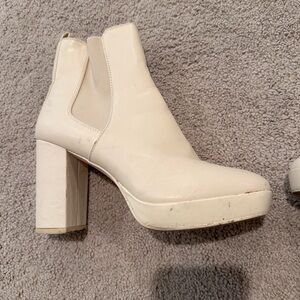 MIA Cream Ankle Booties